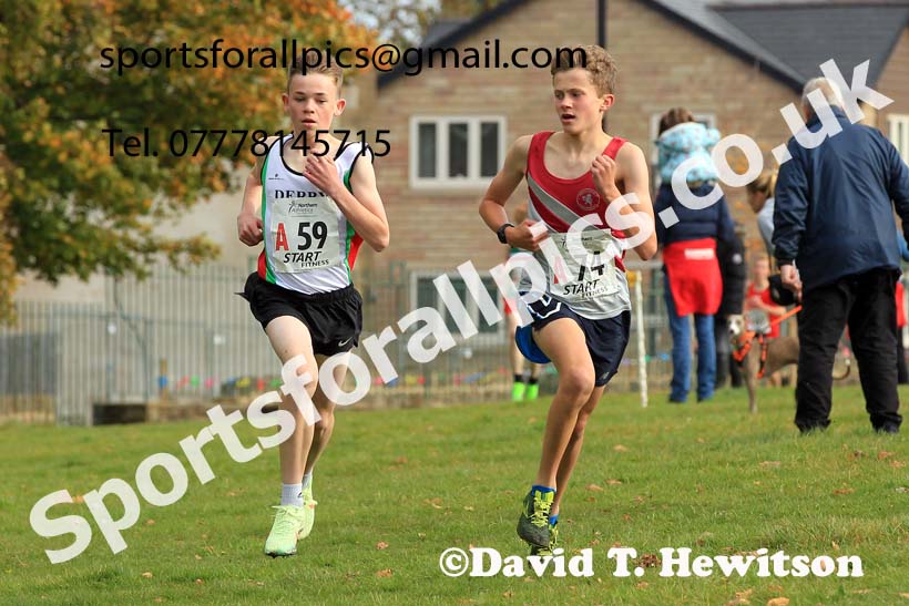Boys under-13s 2022 Northern Cross Country Relays, Graves Park, Sheffield. Photo: David T. Hewitson/Sports for All Pics